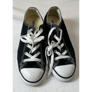 Converse All Star Sneakers Youth Black low top‎ Size 3